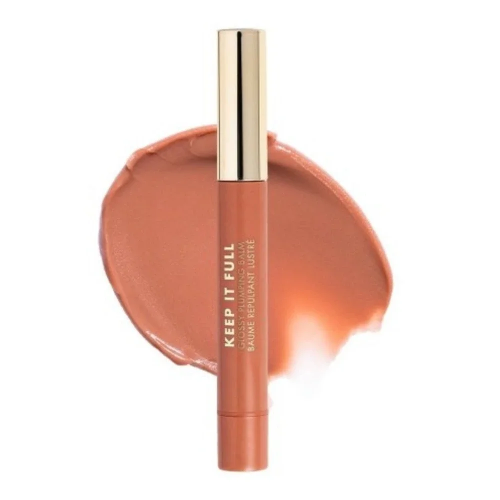 Milani Keep It Full Glossy Plumping Balm Lip Gloss 130 Puff 0.07oz Soft Peach